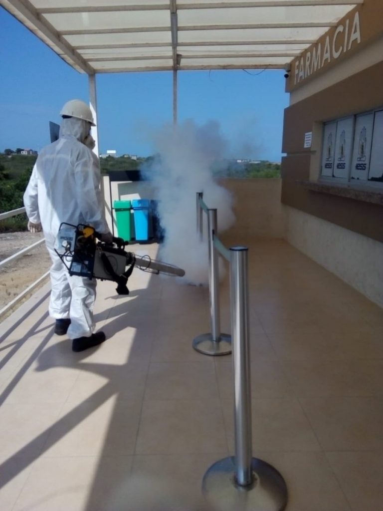 Termonebulizador profesional para la desinfección de naves y almacenes en Sevilla