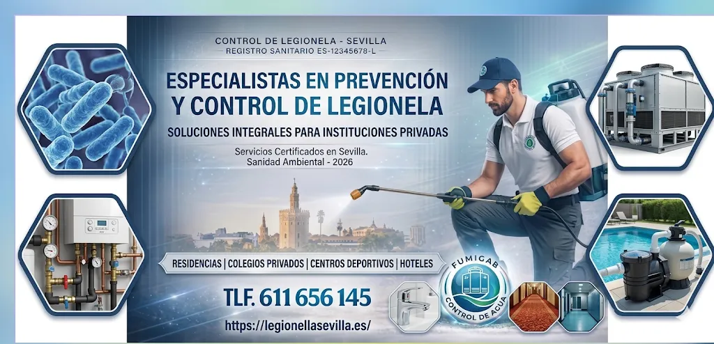 Especialistas en prevención y control de legionella en Sevilla