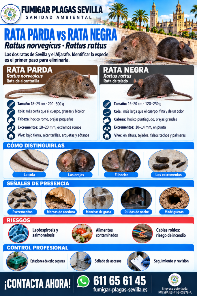 Desratización en Bormujos: infografía con lo esencial para reconocerla y tratarla