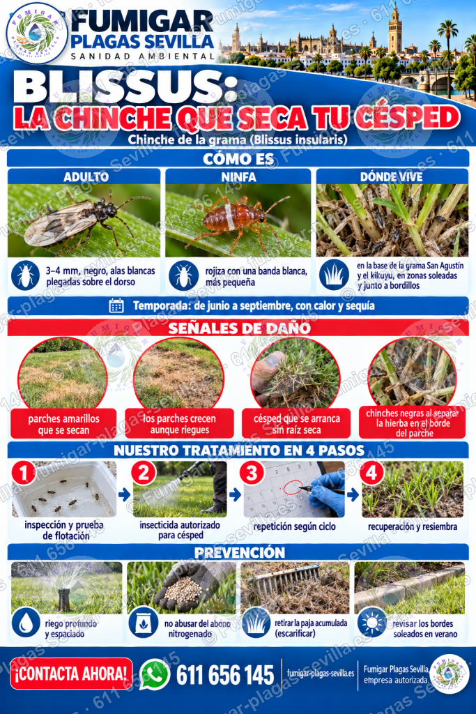Blissus, chinche de la grama: infografía de los parches amarillos en el césped, cómo detectarlo y tratarlo